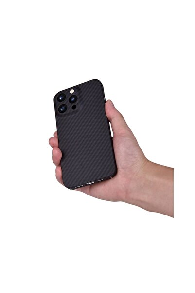 Generic Brand Carcasa iPhone 13 Pro Comma Kevlar Series Black compatibil iPho...