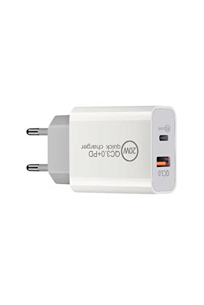Generic Brand Lemontti Incarcator Retea Fast Charge 20W 2 porturi PD Type-C +...