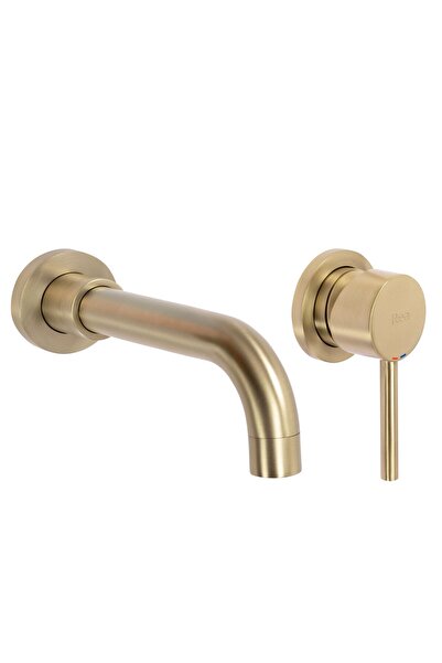 Rea Robinet Pentru Lavoar Încastrat Lungo Long + Box Auriu Periat 20X20X11Cm