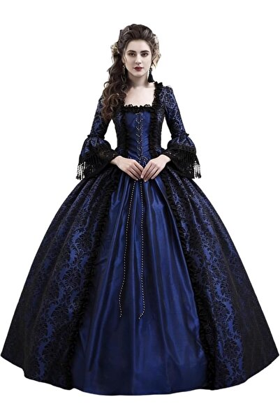 GENERAL CountryWomen 18th Century Women's Rococo Ball Gown Long Masquerade Dr...