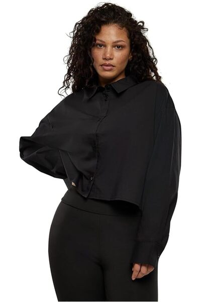 Urban Classics Women's Cropped Oversized Blouse Blouse