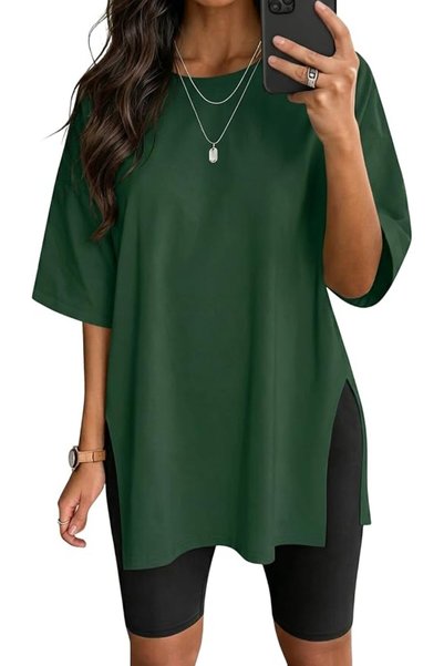 GENERAL VNIRA Women’s Summer Casual Short Sleeve Oversize Workout T-Shirt Tee...