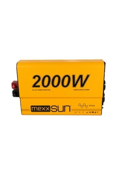 12v Volt 2000w Tam Sinus Inverter 220v Çevirici Uzun Kablo İle