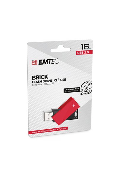Emtec USB2.0 C350 16GB Κόκκινο - ECMMD16GC352