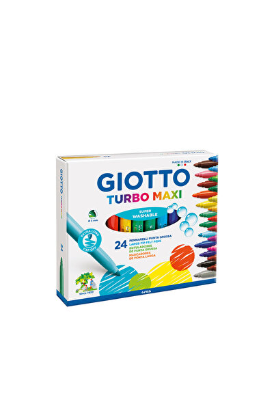 Fila GIOTTO ΥΠΕΡΠΛΕΝΤΟΜΕΝΟΙ ΜΑΡΚΕΡΕΣ ΤΟΥΡΜΠΟ ΜΑΞΙ 3+ Φ5mm 24 ΧΡΩΜΑΤΑ