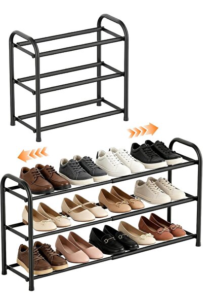Generic Expandable Shoe Rack，Adjustable and Retractable Metal Shoe Shelf, Sho...