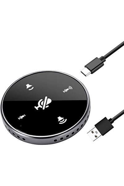 Generic USB conference microphone with speaker, Omnidirectional PC Mic for Zo...