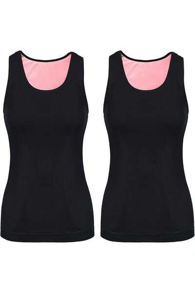 Sintege 2 Pcs Thermal Tank Top Womens Fleece Lined Underwear Tops Undershirt ...