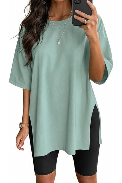 GENERAL VNIRA Women’s Summer Casual Short Sleeve Oversize Workout T-Shirt Tee...