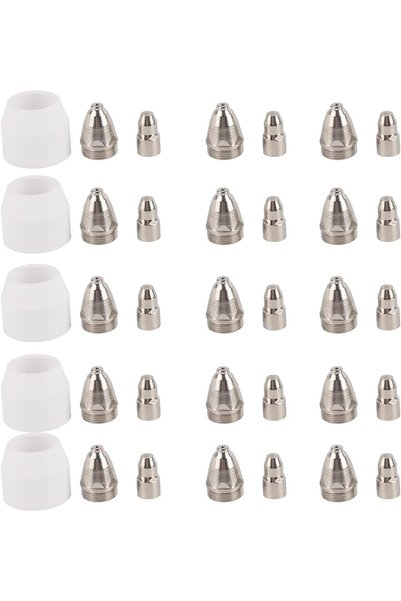 Generic 25 Pcs Plasma Tip Nozzle, plasma p80 1.1mm Electrode Plasma Cutting C...