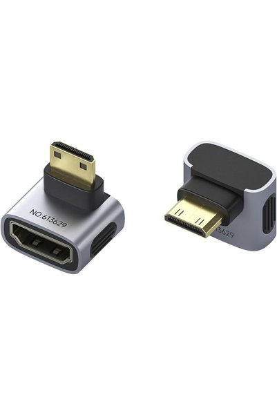Hagibis محول HDMI صغير إلى HDMI، عبوة من قطعتين، يدعم 8K@60Hz و4K@240Hz، بزاو...
