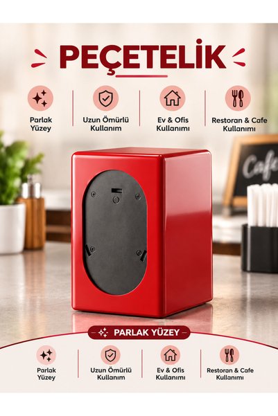 Adalinhome Θήκη χαρτοπετσετών με γυαλιστερή επιφάνεια – Κατάλληλη για χρήση σ...