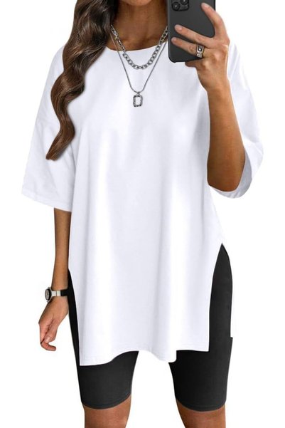 GENERAL VNIRA Women’s Summer Casual Short Sleeve Oversize Workout T-Shirt Tee...
