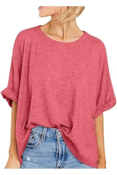 GENERAL Women's Oversized T Shirts Loose Fit Tunic Tshirts 2025 Casual Summer...