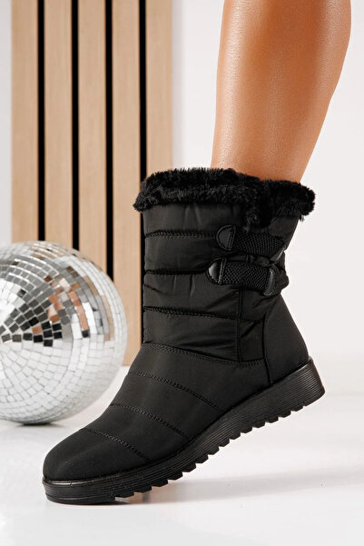 Zaira Women's black fur boots from Fas Neta #30604 - 41