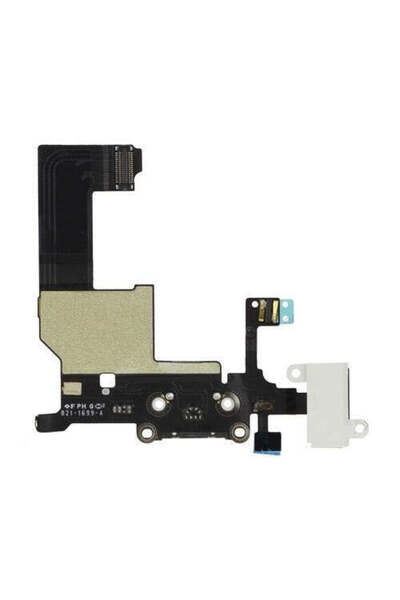 OEM Conector de încărcare pentru iPhone 5s, cu mufă audio, Alb - alb
