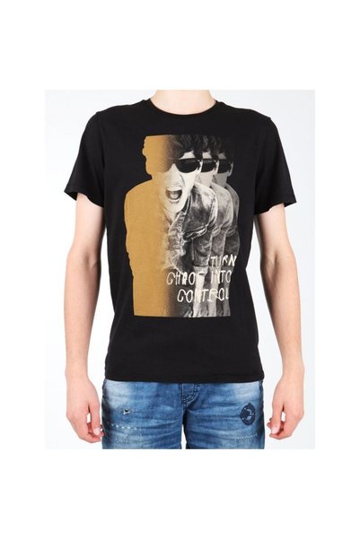Lee Tricou negru cu imprimeu foto L60BAI01