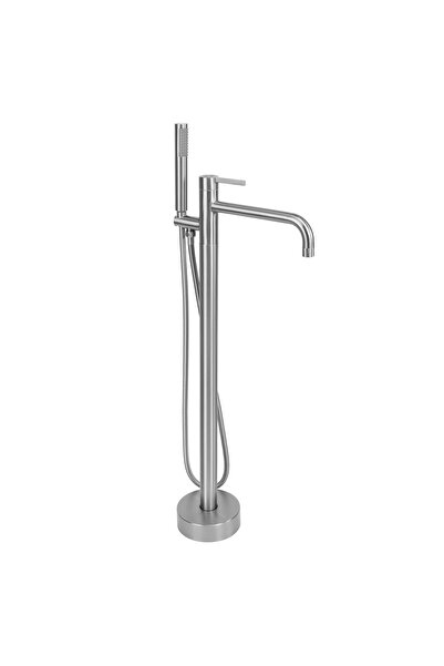 Rea Robinet Pentru Cadă Montat Pe Podea Foster Nichel Periat 23,5X16X87Cm