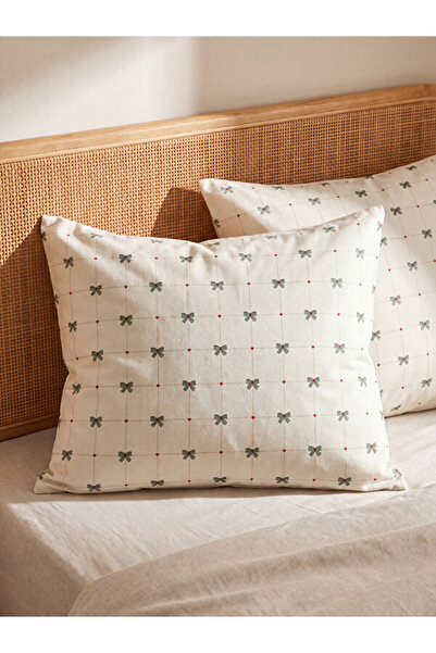 LC Waikiki Esvab • Modern & Distinctive Bowknot Embroidered 2-Piece Pillowcas...