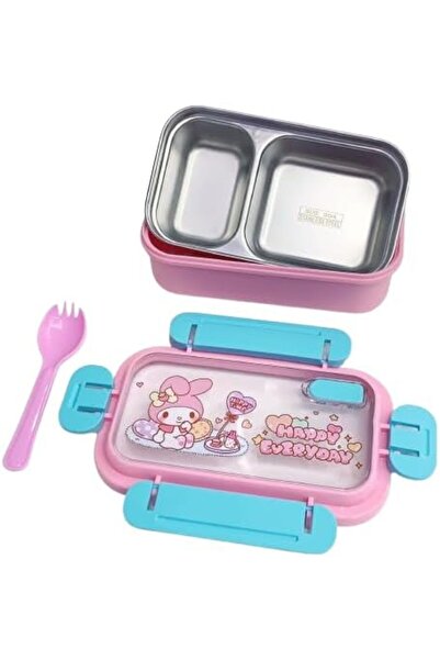 Generic Kids Lunch Box 750ml Bento Box with Tableware Insulated Lunch Food Co...