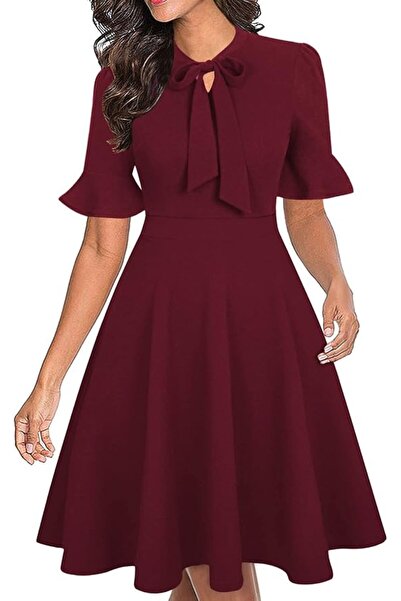 GENERAL Women Summer Floral Ruffle Sleeve Wear to Work Church Wedding Guest P...