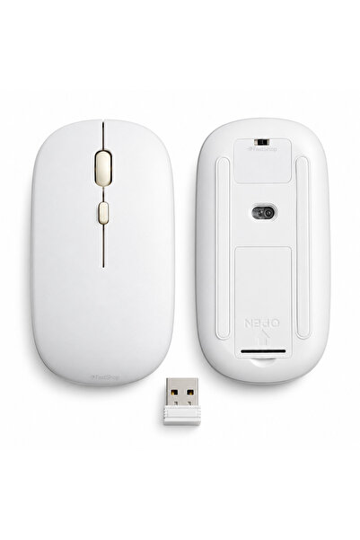 MMP SHOP Sessiz Kablosuz Mouse 2.4GHz USB Alıcılı Bilgisayar Laptop Tablet Uy...