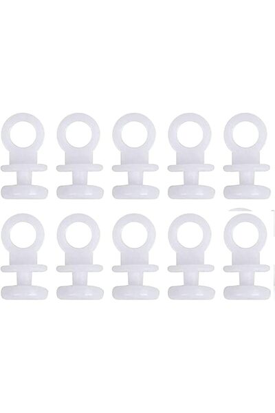 Generic 100x Curtain Track Rail Gliders Runner Wheel Rollers Hooks Fit for 9m...