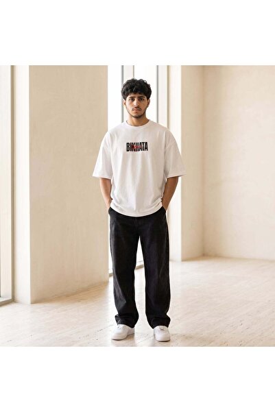 Bikhata GHAF - Peace Graphic Boxy Fit Oversized Tee