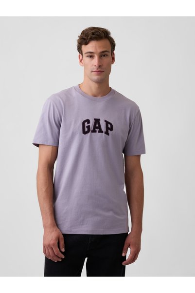 GAP Erkek Lila Logo T-Shirt