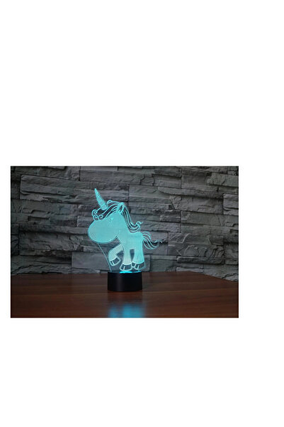 Generic Brand Lumina de noapte cu iluzie unicorn, LED, RGB, plastic, multicolor