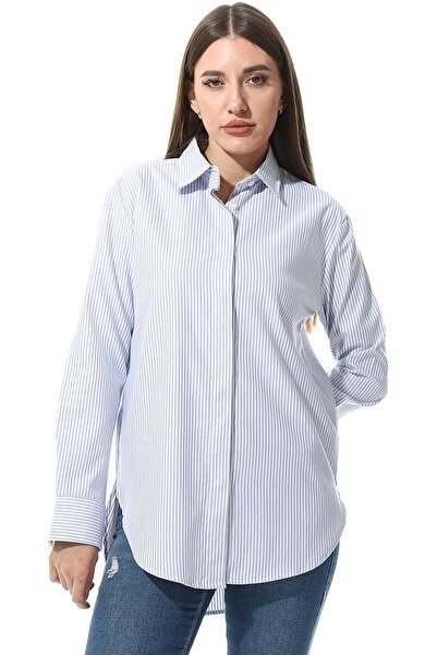 andora Womens leeve Striped Oxford Chemise Modern (pack of 1)