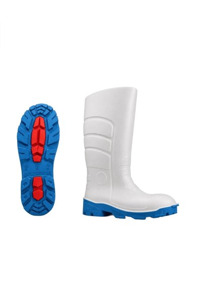 Polly Boot ÇİZME 101 BEYAZ MAVİ (ÇELİK BURUNSUZ)