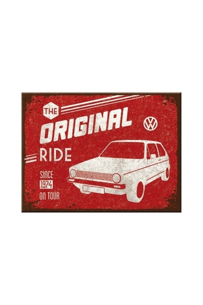 Nostalgic Art Νοσταλγικός Μεταλλικός Μαγνήτης VW Golf - Η Αυθεντική Διαδρομή