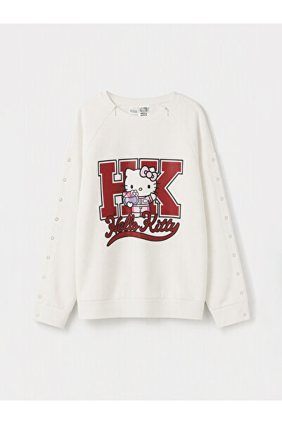 LC Waikiki Two Mt Shop Quality Lcw Limitless White Hello Kitty Printed Easy-T...