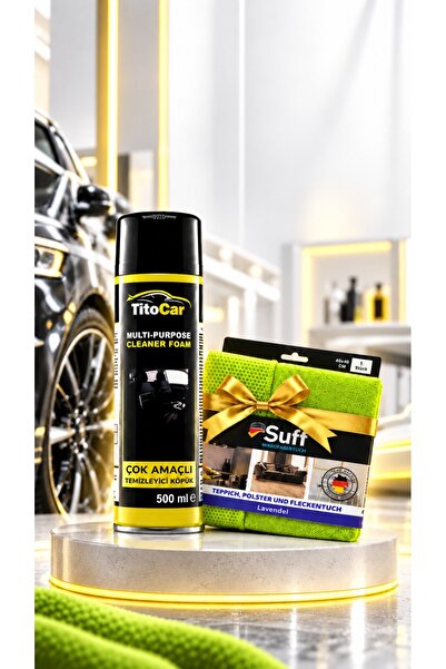 tito car TitoCar Susuz Motor Temizleme Spreyi 500 ml + Fırsat Mikrofiber Cila...