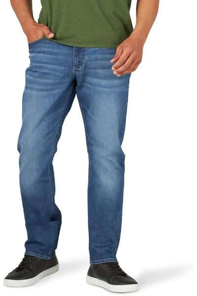 Wrangler Authentics بنطلون جينز رجالي رياضي من رانجلر بقصة رياضية وقابل للتمدد