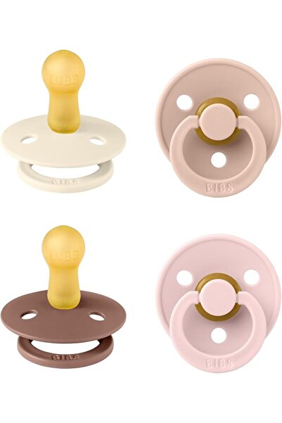 Bibs Liberty Pacifier | 2 Colour Natural Rubber Latex Soothers | Size 1 (0-6 ...