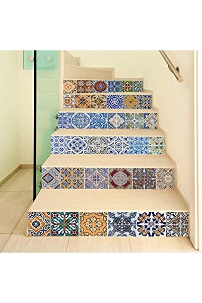 Generic ملصقات درجات السلالم ثلاثية الأبعاد ذاتية اللصق، ملصقات بلاط DIY، ملص...