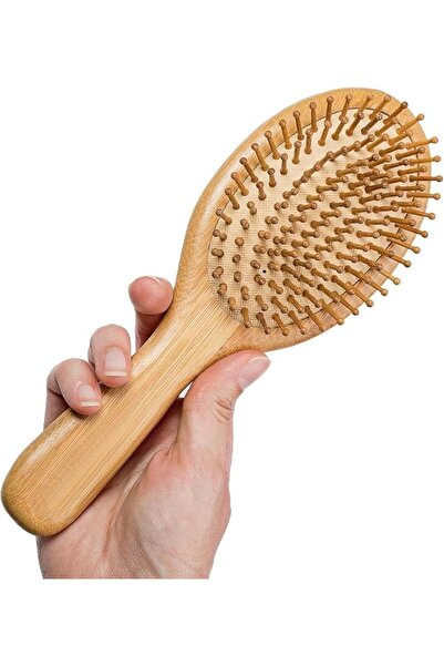 JKJ&ZXZ Premium Bamboo Comb, Wooden Comb, Paddle Organic Brush, Men's and Wom...