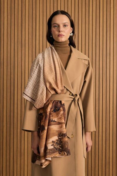 Aker Regular Trench Coat Mink 7163111