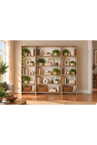 Tdesigno Zofi Çok Raflı Modüler Dekoratif Modern Kitaplık - Atlantikçam