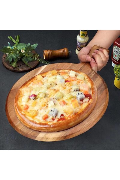 Generic Acacia Wood Cutting Board with Handle Wooden Cutting Boards Chopping ...