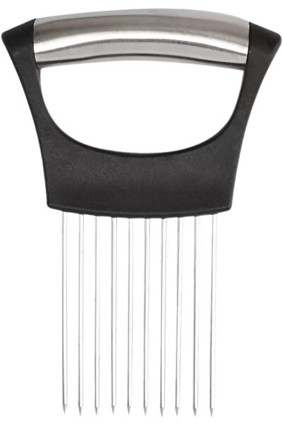 Generic Stainless Steel Onion Slicer, 10 Evenly Spaced Cutting Teeth, Secures...