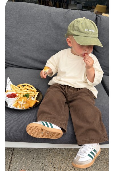 Bambino Unisex Çocuk Kahverengi Beli Lastikli Balon Pantolon