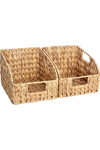 Generic Pantry Baskets for Organizing, Handwoven Wicker Storage Baskets With ...