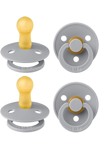 Bibs Liberty Pacifier | 2 Colour Natural Rubber Latex Soothers | Size 1 (0-6 ...