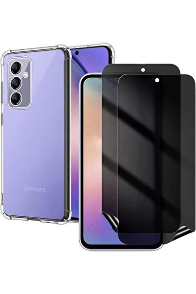 Generic [عبوة 1+2] متوافق مع سامسونج جالاكسي A54 5G، واقي شاشة للخصوصية من ال...
