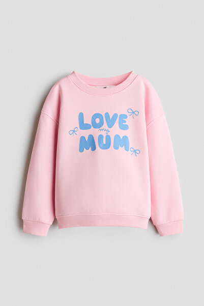 H&M Baskı Motifli Sweatshirt