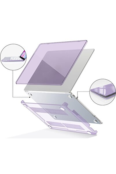 UnDePlus Macbook Neo 13 inç A18 Pro A3404 Kılıf Kristal Ön Arka Şeffaf Kapak