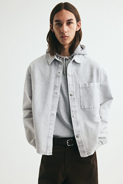 H&M Kapüşonlu Overshirt Gömlek